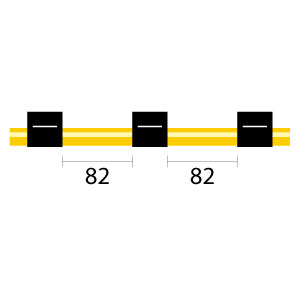 Contour Flared End Solva Flex Pump Tube 3 tag 0.76mm ID Black/Black (PKT 6)