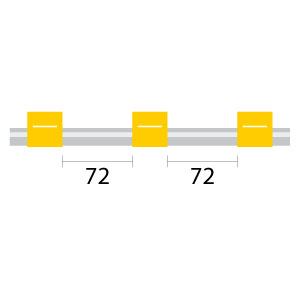 Contour Flared End PVC Pump Tube 3tag 1.42mm ID Yellow/Yellow (PKT 6)