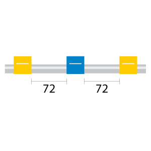 PVC Pump Tube 3tag 1.52mm ID Yellow/Blue (PKT 12)