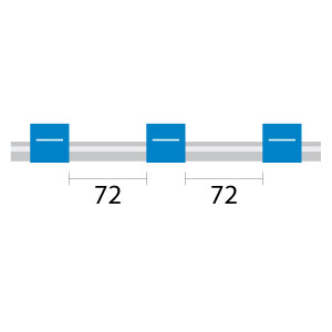 PVC Pump Tube 3tag 1.65mm ID Blue/Blue (PKT 12)