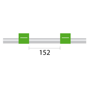 Contour Flared End PVC Pump Tube 2tag 1.85mm ID Green/Green (PKT 6)