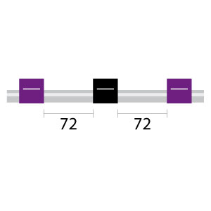 PVC Pump Tube 3tag 2.29mm ID Purple/Black (PKT 12)