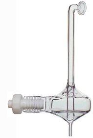 Twister Spray Chamber with Long Neck and Helix CT  , 50ml cyclonic, Borosilicate glass