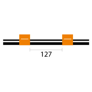 Viton Pump Tube 2tag 0.89mm ID Orange/Orange (PKT 12)