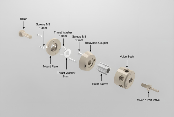 RotaValve Body, Agilent 6-7 Port