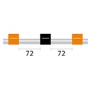Contour Flared End PVC Pump Tube 3tag 0.13mm ID Orange/Black (PKT 6)