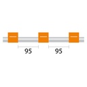 Contour Flared End PVC Pump Tube 3tag (95mm) 0.89mm ID Orange/Orange (PKT 6)