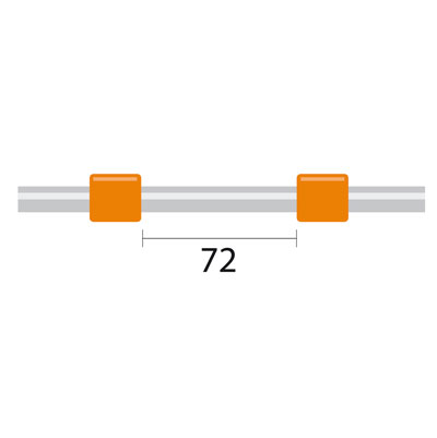 Contour Flared End PVC Pump Tube Short 2tag 0.89mm ID Orange/Orange (PKT 6)