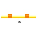 Contour Flared End Solva Flex Pump Tube 2tag 0.89mm ID Orange/Orange (PKT 6)