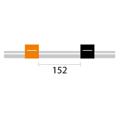 Contour Flared End PVC Pump Tube 2tag 0.13mm ID Orange/Black (PKT 6)