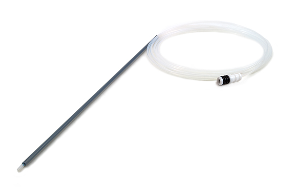 PTFE Sheathed Carbon Fibre Probe 0.25mm ID with 1/4-28 ratchet fitting (for PE S10 or AS93+)