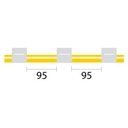 Contour Flared End Solva Pump Tube 3tag  (95mm) 1.02mm ID White/White (PKT 6)