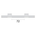 Contour Flared End Tygon MH Pump Tube 2tag (72mm) 1.02mm ID White/White (PKT 6)