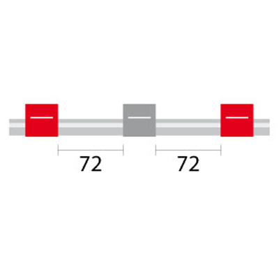 Contour Flared End PVC Pump Tube 3tag 1.22mm ID Red/Grey (PKT 6)