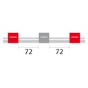 Contour Flared End PVC Pump Tube 3tag 1.22mm ID Red/Grey (PKT 6)