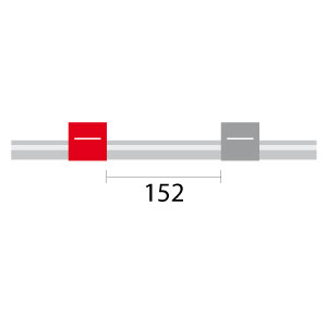 Contour Flared End PVC Pump Tube 2tag 1.22mm ID Red/Grey (PKT 6)