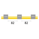 Contour Flared End Solva Flex Pump Tube 3 tag 1.30mm ID Grey/Grey (PKT 6)