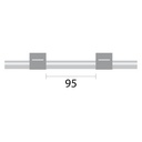 ProLok Contour Flared End PVC Pump Tube 2tag (95mm) 1.30mm ID Grey/Grey (PKT 6)
