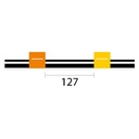 Contour Flared End Viton Pump Tube 2tag 0.51mm ID Orange/Yellow (PKT 6)