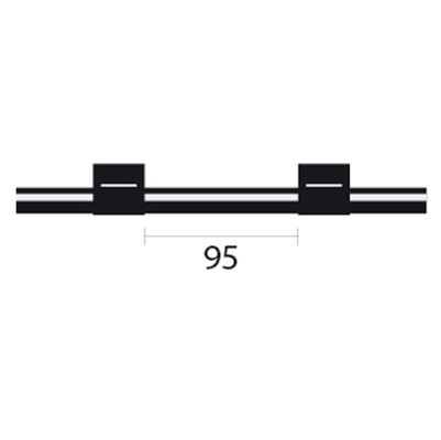 Contour Flared End Viton Pump Tube 2tag (95mm) 0.76mm ID Black/Black (PKT 6)