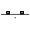 Contour Flared End Viton Pump Tube 2tag (95mm) 0.76mm ID Black/Black (PKT 6)