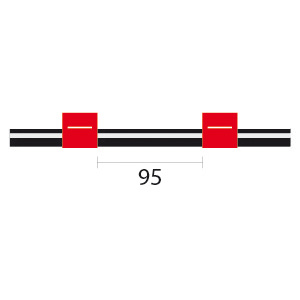 Viton Pump Tube 2tag (95mm) 1.14mm ID Red/Red (PKT 12)