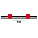 Contour Flared End Viton Pump Tube 2tag 1.14mm ID Red/Red (PKT 6)