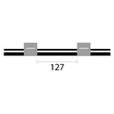 Contour Flared End Viton Pump Tube 2tag 1.30mm ID Grey/Grey (PKT 6)
