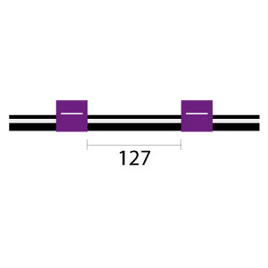 Viton Pump Tube 2tag 2.06mm ID Purple/Purple (PKT 12)