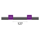 Contour Flared End Viton Pump Tube 2tag 2.06mm ID Purple/Purple (PKT 6)