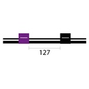 Contour Flared End Viton Pump Tube 2tag 2.29mm ID Purple/Black (PKT 6)