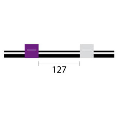 Contour Flared End Viton Pump Tube 2tag 2.79mm ID Purple/White (PKT 6)