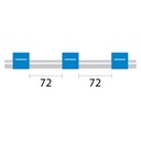 Contour Flared End PVC Pump Tube 3tag 1.65mm ID Blue/Blue (PKT 6)