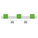 Contour Flared End PVC Pump Tube 3tag (95mm) 1.85mm ID Green/Green (PKT 6)