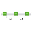 Contour Flared End PVC Pump Tube 3tag 1.85mm ID Green/Green (PKT 6)