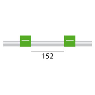 PVC Pump Tube Long 2tag 1.85mm ID Green/Green, (PKT 12)