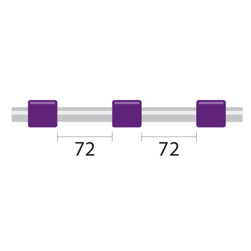 ProLok PVC Pump Tube 3tag 2.06mm ID Purple/Purple (PKT 12)