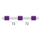 ProLok Contour Flared End PVC Pump Tube 3tag 2.06mm ID Purple/Purple (PKT 6)