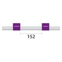 Contour Flared End MH Pump Tube 2tag (152mm) 2.06mm ID Purple/Purple (PKT 6)