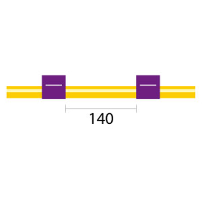 Contour Flared End Solva Flex Pump Tube 2tag 2.06mm ID Purple/Purple (PKT 6)