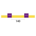 Contour Flared End Solva Flex Pump Tube 2tag 2.06mm ID Purple/Purple (PKT 6)