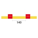Contour Flared End Solva Flex Pump Tube 2tag 1.14mm ID Red/Red (PKT 6)