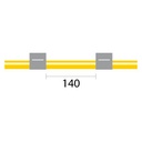 Contour Flared End Solva Flex Pump Tube 2tag 1.30mm ID Grey/Grey (PKT 6)