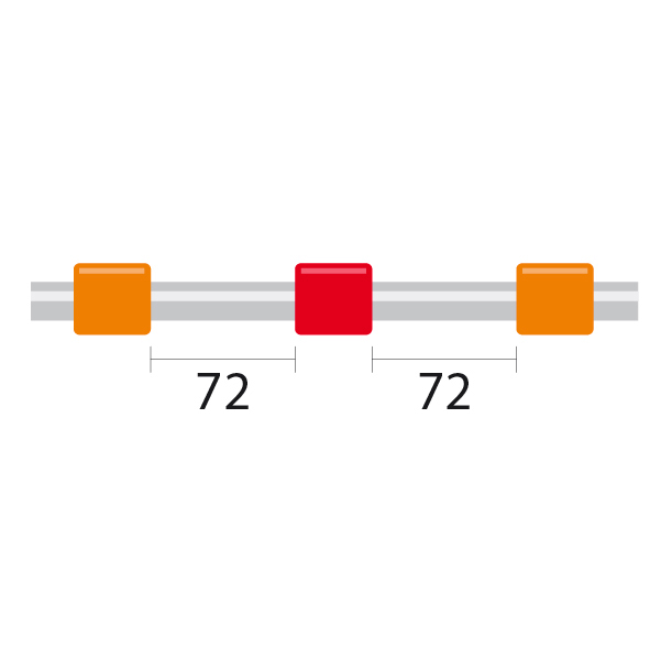 ProLok PVC Pump Tube 3tag 0.19mm ID Orange/Red (PKT 12)