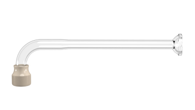 DC Quartz Transfer tube with S13 Elbow