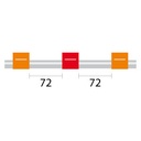 ProLok Contour Flared End PVC Pump Tube 3tag 0.19mm ID Orange/Red (PKT 6)