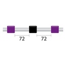 ProLok Contour Flared End PVC Pump Tube 3tag 2.29mm ID Purple/Black (PKT 6)