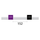 Contour Flared End PVC Pump Tube 2tag 2.29mm ID Purple/Black (PKT 6)
