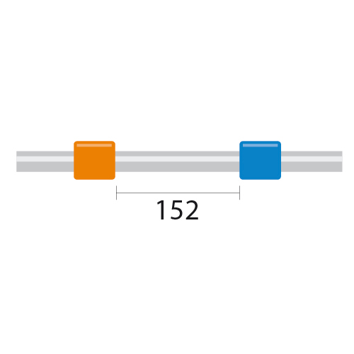 ProLok PVC Pump Tube 2tag 0.25mm ID Orange/Blue (PKT 12)