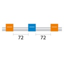 ProLok Contour Flared End PVC Pump Tube 3tag 0.25mm ID Orange/Blue (PKT 6)